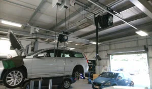 IRP4 heating Volvo Car garage