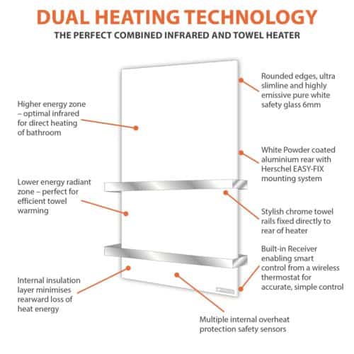 Select XLS Towel Heater Features