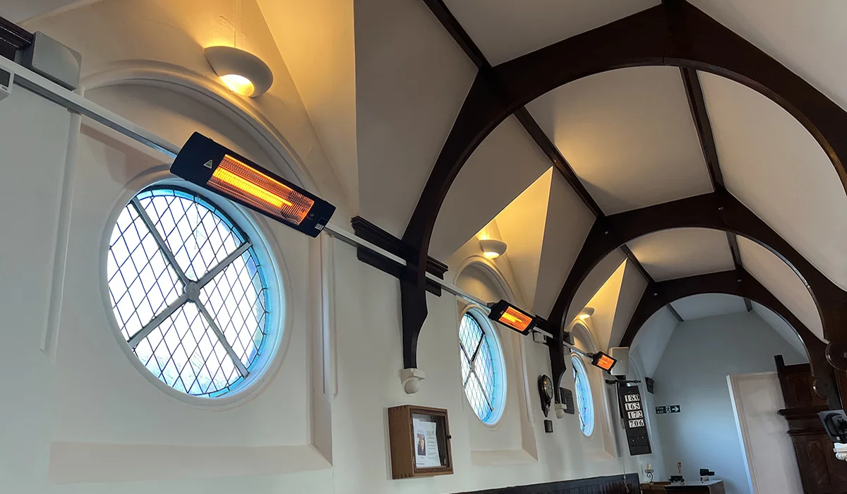 Herschel Colorado chauffant une église