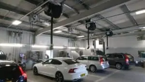 Snows Motor Group workshop heating