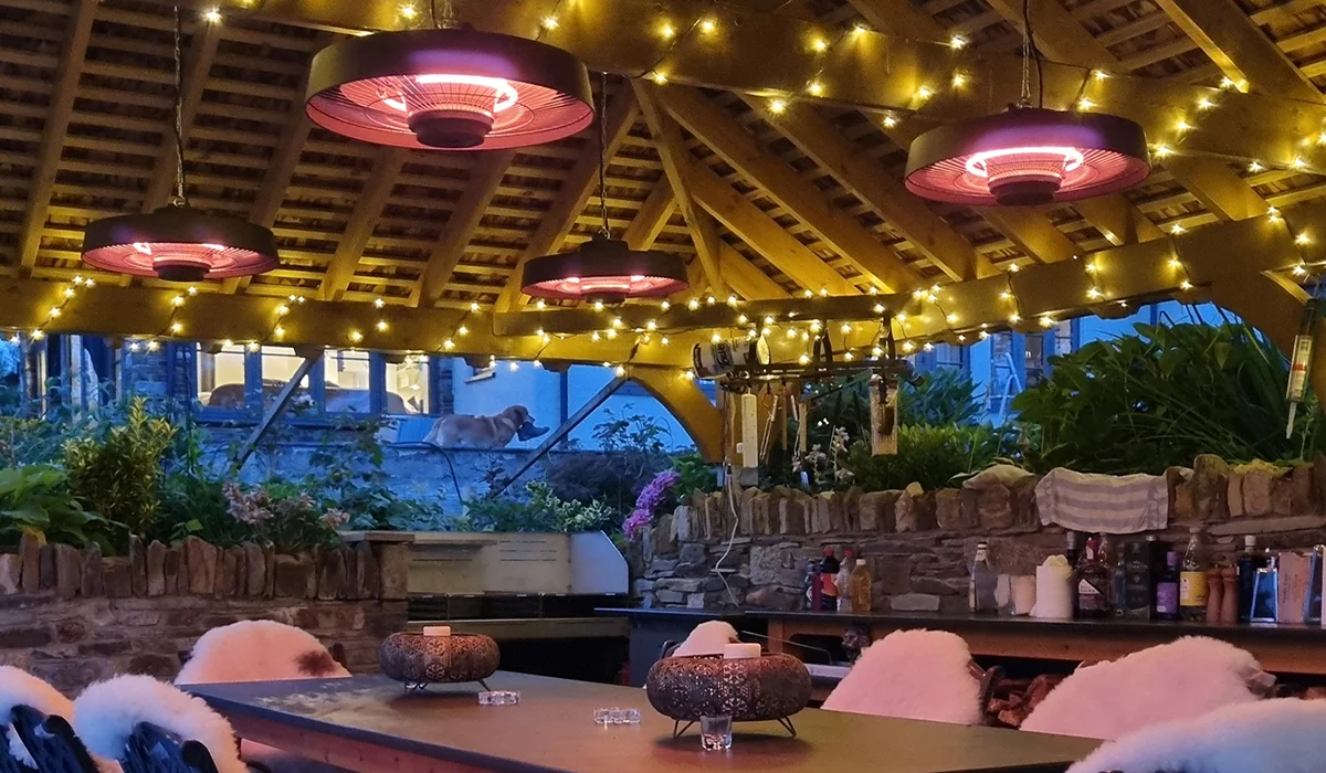 Chauffage de patio suspendu Hawaii