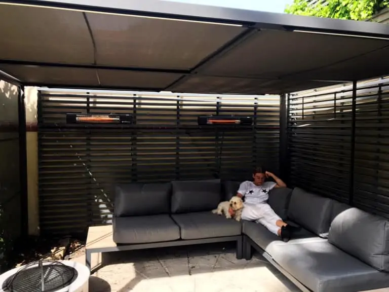 Salon extérieur chauffé