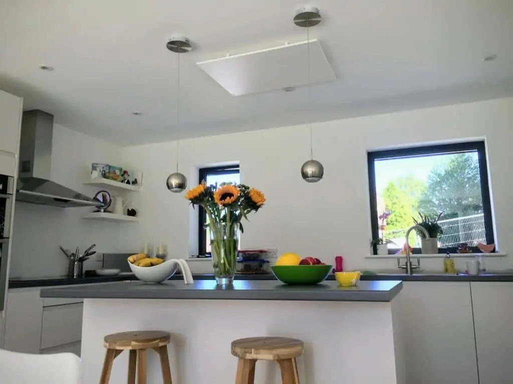 Herschel Inspire ceiling mounted panel in kitchen