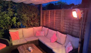 Radiateur infrarouge d'extérieur blanc et chaud de Miami