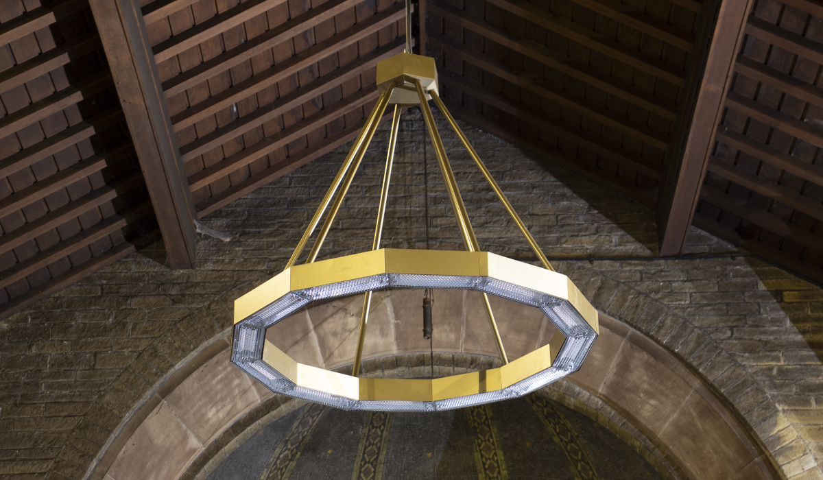 Chauffage Herschel Halo doré sans éclairage