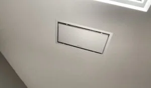 Krystal Blanc installation de plafond encastré au ras du plafond