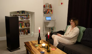 Noir S3 900W chauffage autoportant dans le salon