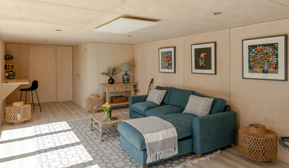 Chauffage infrarouge Comfort installé dans la maison de vacances Okopod