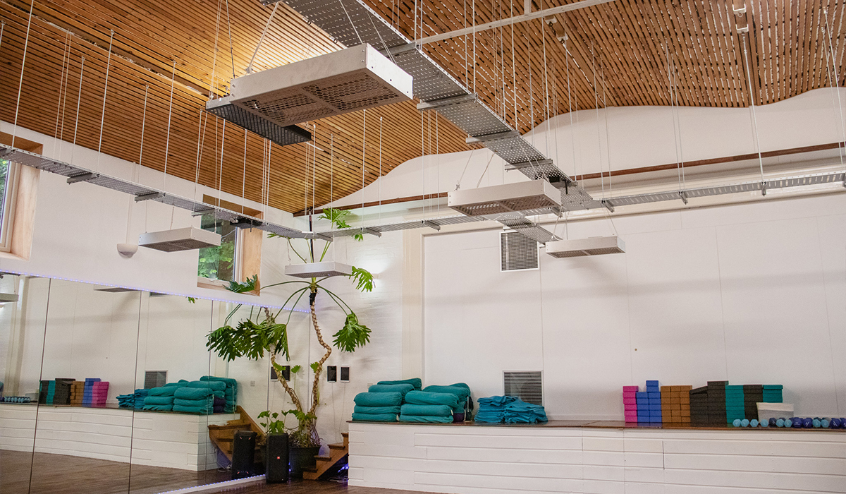 Le studio de bien-être Well Flex à Bristol est chauffé grâce à des radiateurs Herschel Power